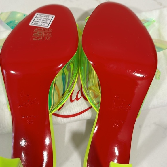 Christian Louboutin Limited Editon Alyah slides size 38 new - Picture 12 of 13
